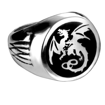 Alchemy England 1977 Wyverex Dragon Signet Ring