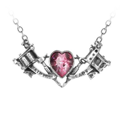Alchemy England 1977 Painted Lady Necklace