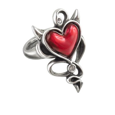 Alchemy England 1977 Devil Heart Ring