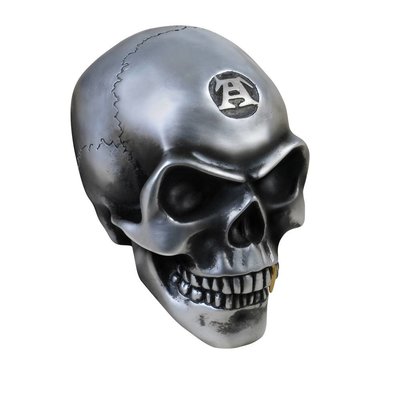 Alchemy England 1977 Large Metalized Colored Skull