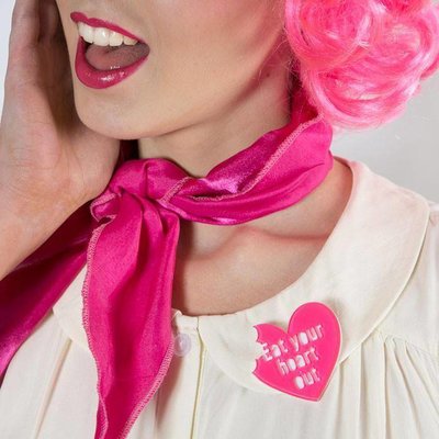 Erstwilder Eat Your Heart Out Brooch