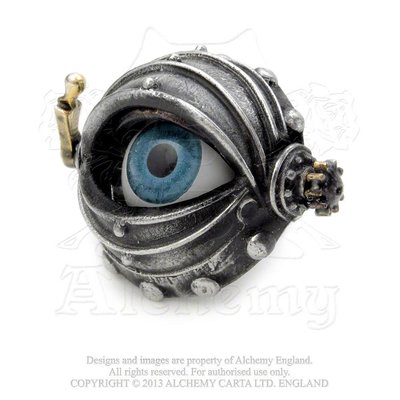 Alchemy England 1977 Automaton's Eye Ring - T (9.5)
