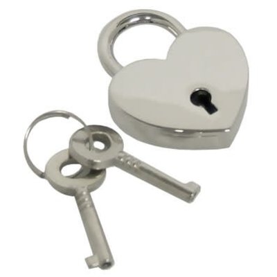 Kookie Chrome Finish Heart Shaped Lock