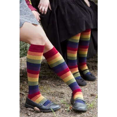 Sock Dreams Dreamer Harvest Rainbow Knee Highs