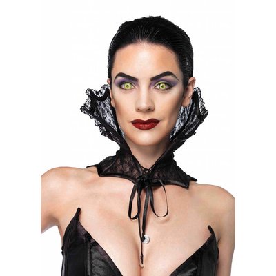 Leg Avenue Lace Corset Collar, Black