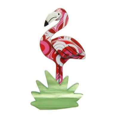 Erstwilder Flamboyant Flamingo Funk Brooch