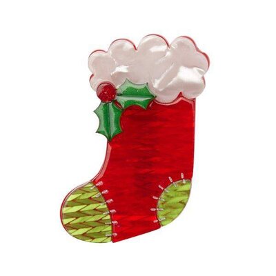 Erstwilder Get Stuffed (Stocking) Brooch