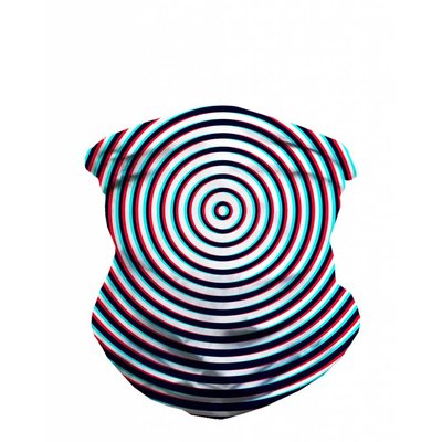iHeartRaves Seamless Mask Bandana - One Size Optical Illusion