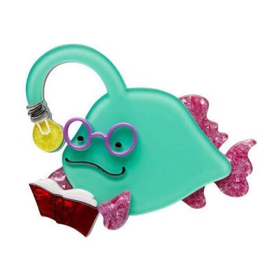 Erstwilder Bright-Eyed Bibliophile Brooch