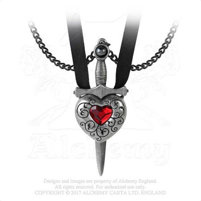 Alchemy England 1977 Love is King Necklace - Red
