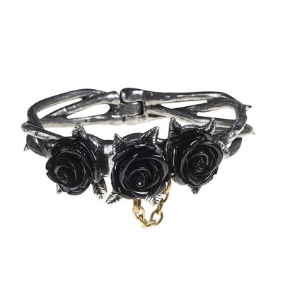 Alchemy England 1977 Wild Black Rose Bracelet