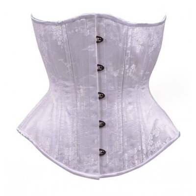Timeless Trends White Floral Hourglass Corset