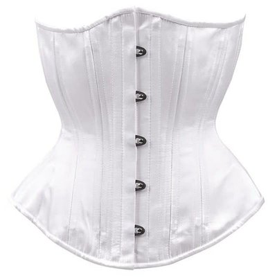 Timeless Trends White Bridal Hourglass Corset