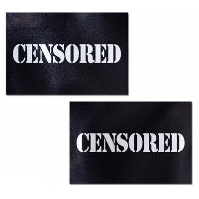 Pastease Censored: Black Censor Bar Nipple Pasties