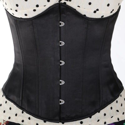 Timeless Trends Black Satin Corset