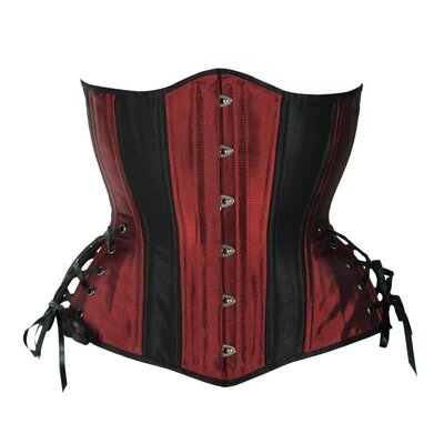 Timeless Trends Burgundy Long Hourglass Corset