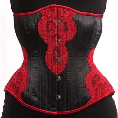 Timeless Trends Crimson Lace Hourglass Corset
