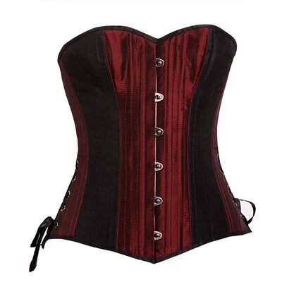 Timeless Trends Iridescent Red Overbust Corset