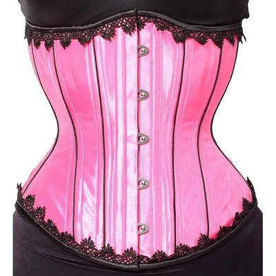 Timeless Trends Pink Lace Waist Trainer Corset