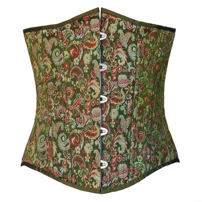 Timeless Trends Steampunk Green Brocade Corset