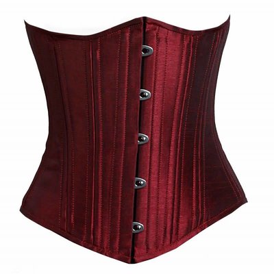 Timeless Trends Solid Burgundy Underbust Corset