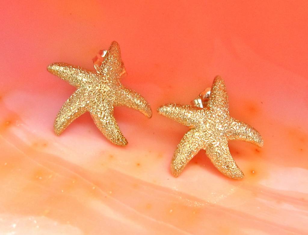 Sasha Lickle Gold Starfish Stud Earrings C Orrico Sasha Lickle Gold Starfish Stud Earrings