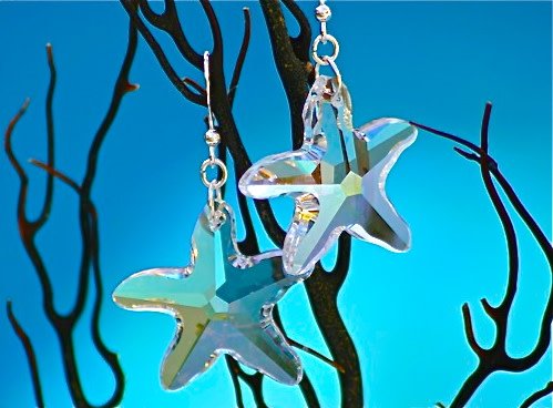Sasha Lickle Swarovski Crystal Starfish Earrings C Orrico Sasha Lickle Swarovski Crystal Starfish Earrings