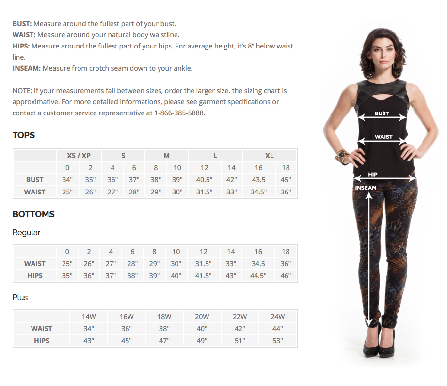 SIZING GUIDE  WOMENS • – derbecca