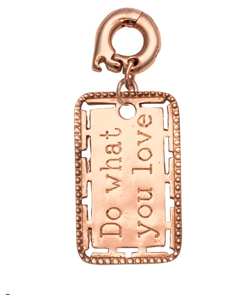 Nikki Lissoni Nikki Lisosni Do What You Love 25mm Rg Charm D1134rgl Nikki Lissoni Nikki Lisosni Do What You Love 25mm Rg Charm D1134rgl