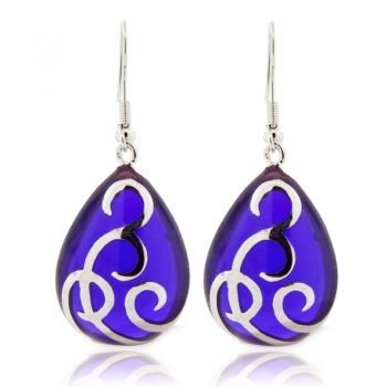 Ahc Purple Teardrop Ballgown Earrings Golden Karat Jewelers Ahc Purple Teardrop Ballgown Earrings
