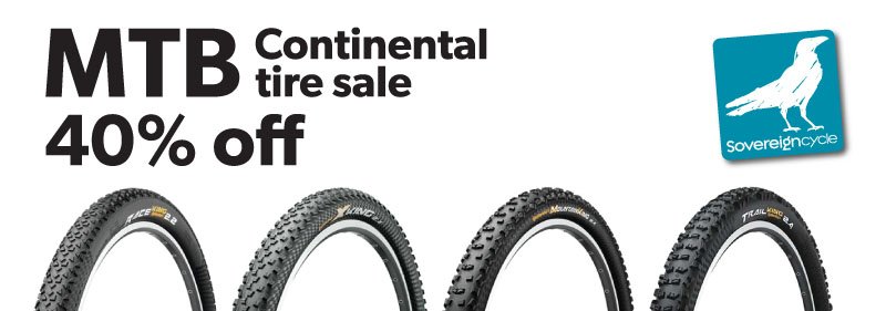 Continental MTB tires on sale.