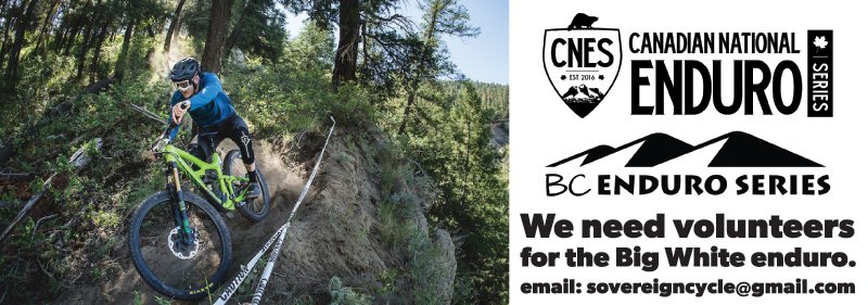 Volunteers needed for the Big White Enduro on Aug 27th