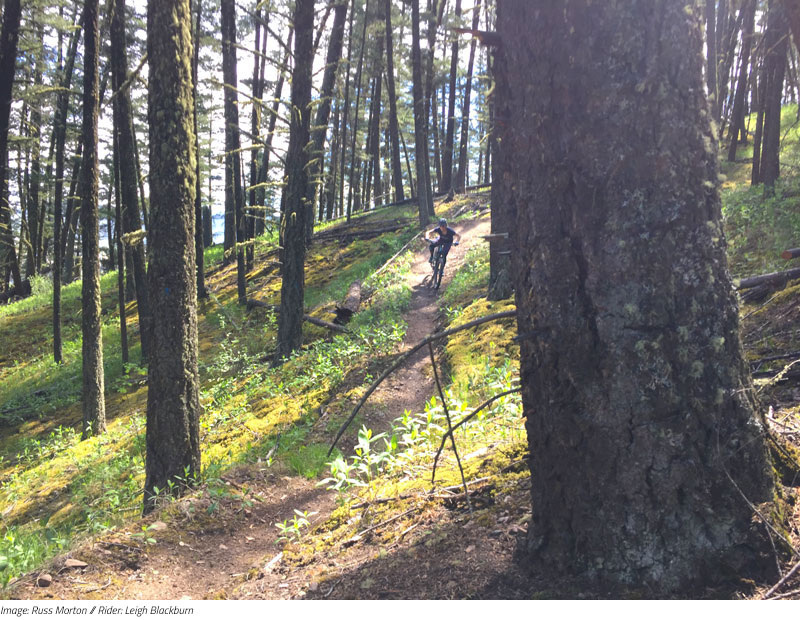 Image: Russ Morton // Rider: Leigh Blackburn on 'Back Door' in Williams Lake, BC.