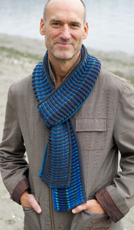 Unisono Channeled Colors Brioche Scarf