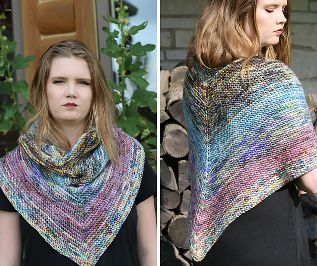 Painter's Palette Triangle Scarf