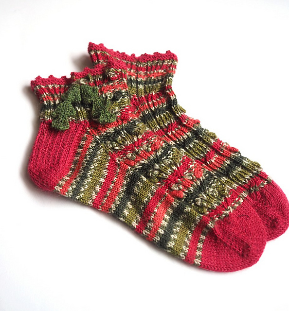 Holly Berry Socks