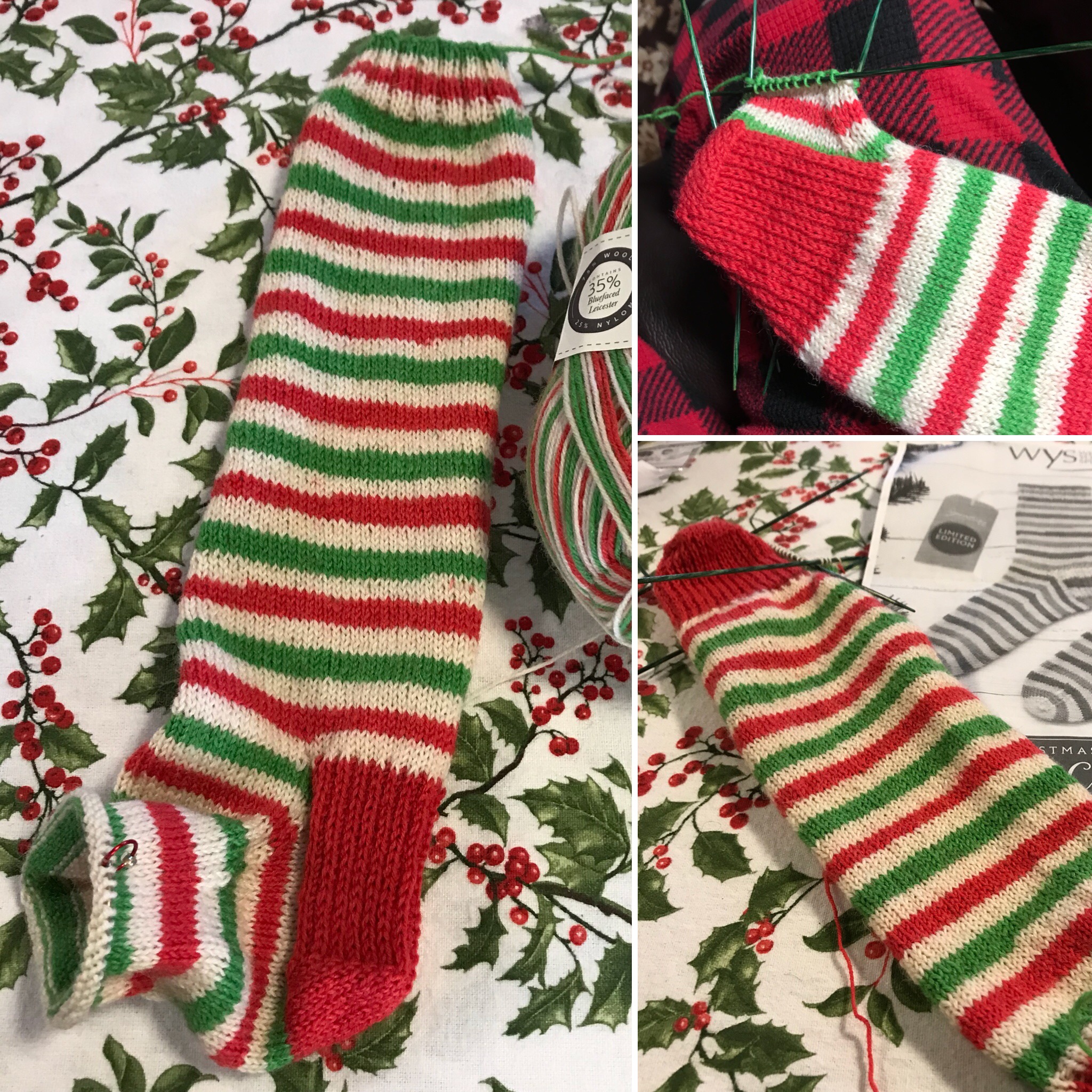 Candy Cane Socks