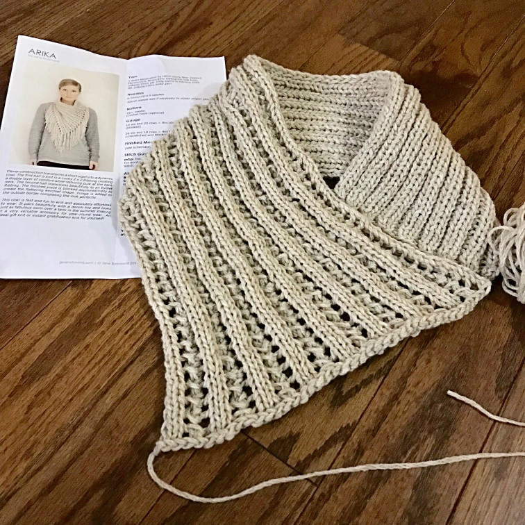 Sue2Knits Arika Cowl WIP