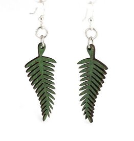 Chevron Earrings Black White Wood Maria Luisa Boutique Green Tree Jewelry Solid Fern Earrings Kelly