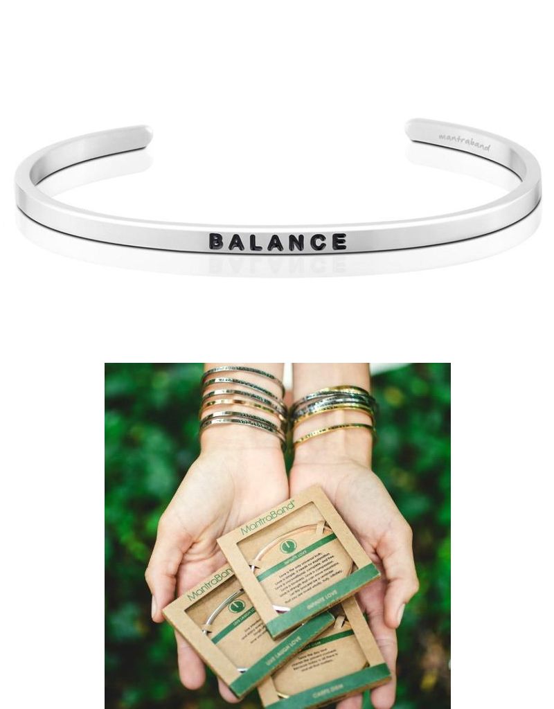 Silver Balance Bracelet Best Bracelets Mantraband Balance Mantra Bracelet Silver Maria Luisa Boutique