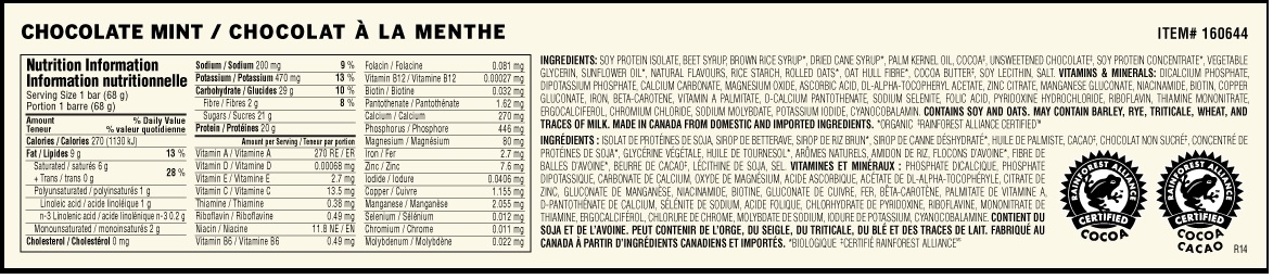 choc mint ingred.