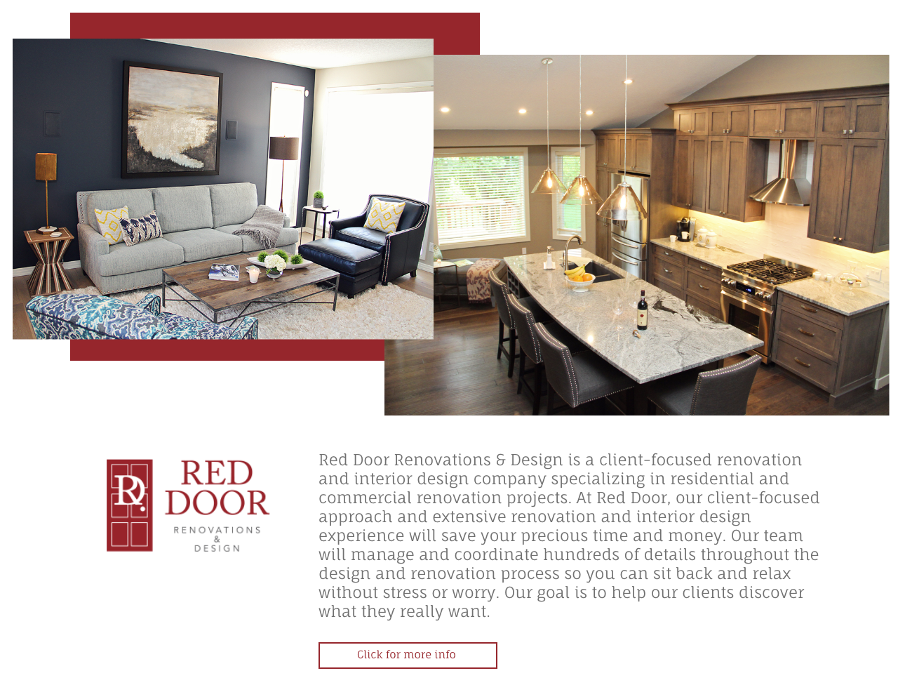 Red Door Renovations Designs Red Door Home Living