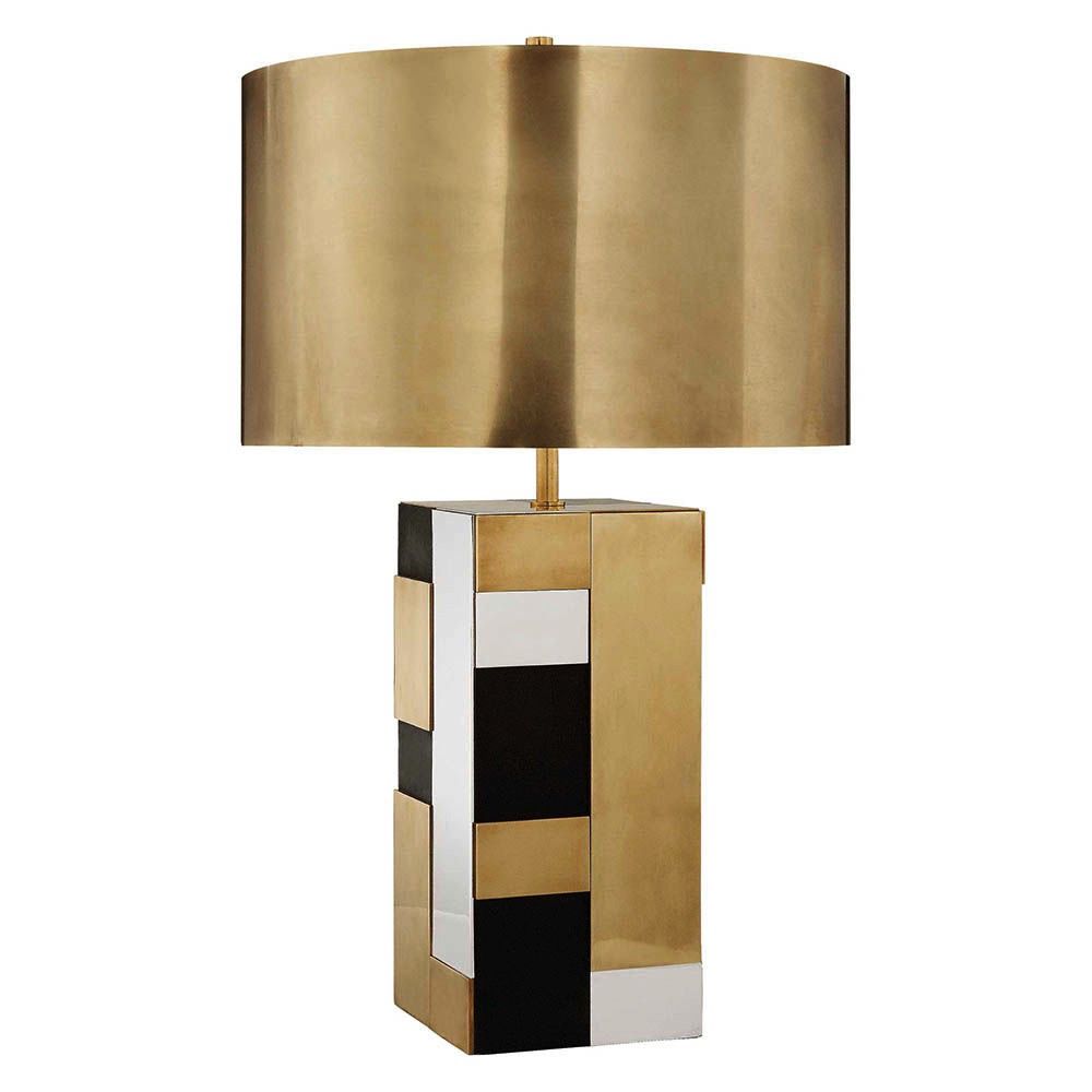 Kelly Wearstler Bloque Table Lamp Brass Bronze And Polished Kelly Wearstler Bloque Table Lamp Brass Bronze And Polished Nickel