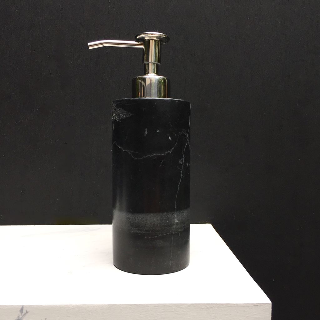 Becker Minty Ter Soap Dispenser Pump Black Becker Minty Ter Soap Dispenser Pump Black Marble H19xd6cm