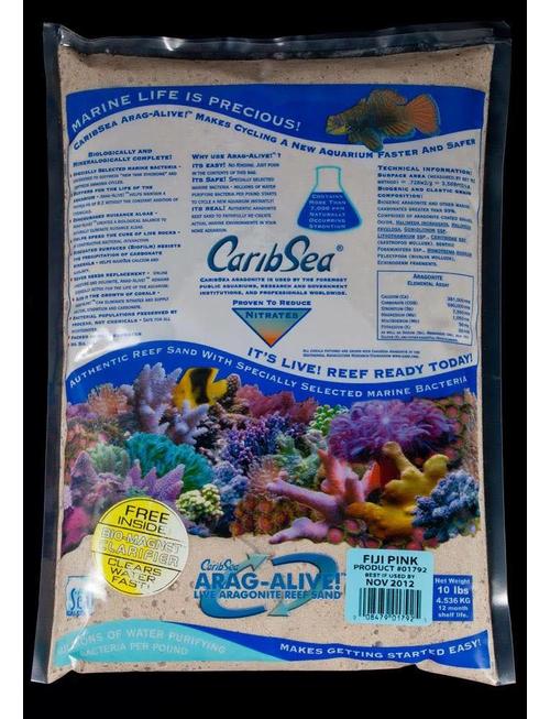 Carib Sea Caribsea Arag Alive Fiji Aquarium Sand 10 Pound Pink Carib Sea Caribsea Arag Alive Fiji Aquarium Sand 10 Pound Pink 008479017925