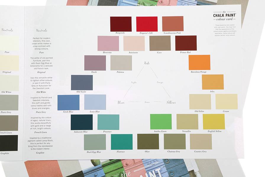 Chalk Paint Color Card Folder Fleurish Home Annie Sloan Chalk Paint Color Card Folder