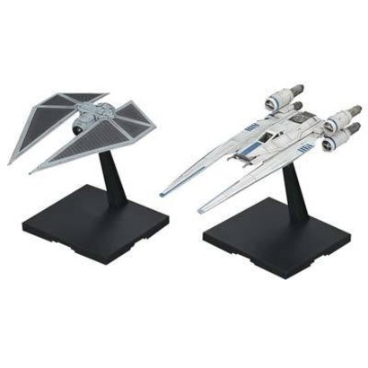 BAN - Bandai Gundam 212184 1/144 U-Wing Fighter and Tie Striker Rogue One