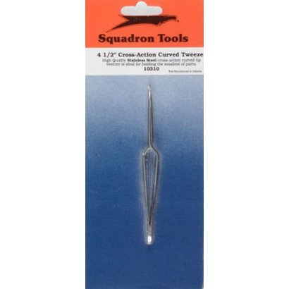 SQU - Squadron 10310 Fine Pt Curved X-Action Tweezers *