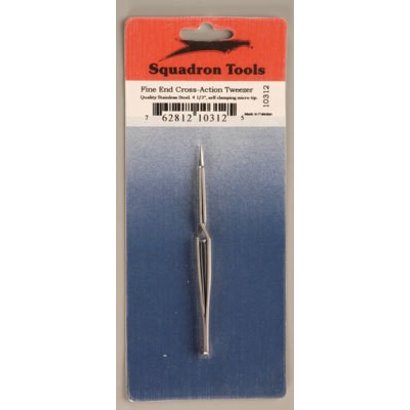 SQU - Squadron 10312 Fine End Cross Action Tweezer 4.5 *