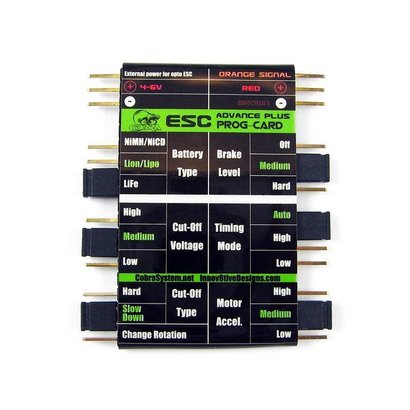 COB Cobra Motors Cobra ESC Programming Card